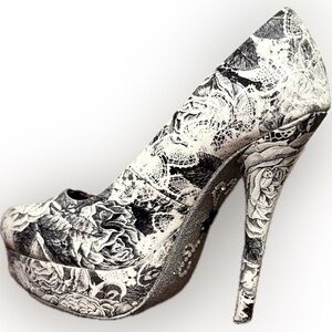 Flower themed heels,6, UEC